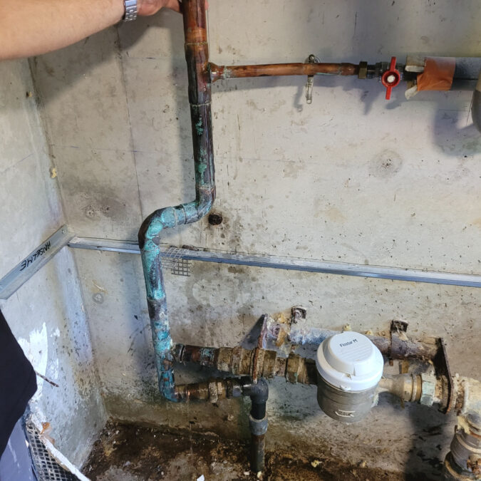 Remplacement de conduit cuivre oxyd&eacute;e Lingolsheim